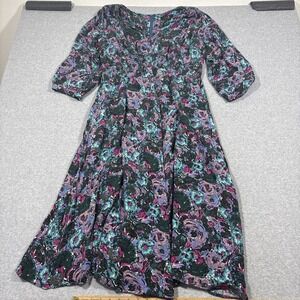 House Of Foxy Sz 18 Vera 1930s Style Dress Bloomsbury Frock Repro London
